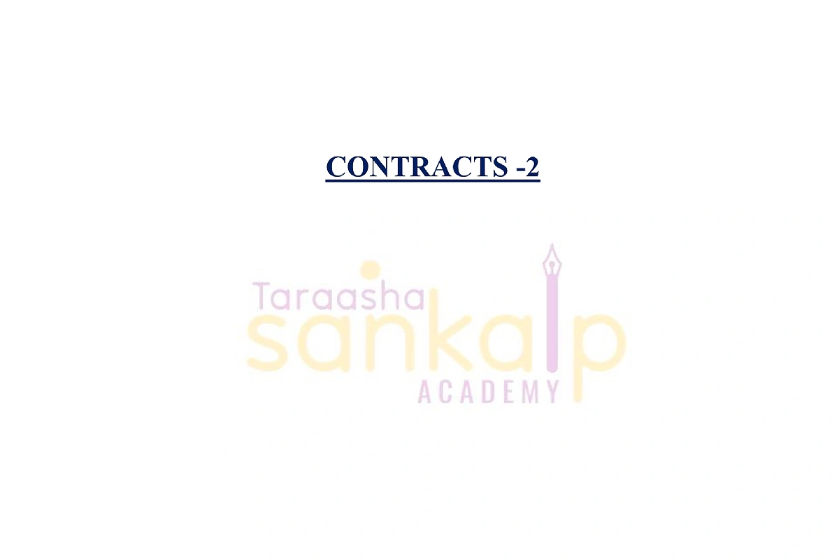 Sankalp contracts - unit 1